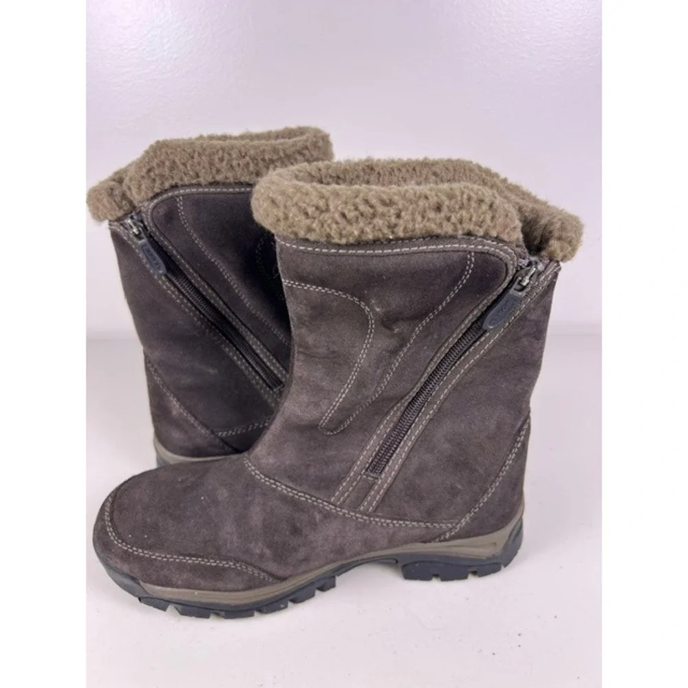 Sorel Waterfall Brown Suede Thinsulate Insulated Winter Snow Boots Size 8